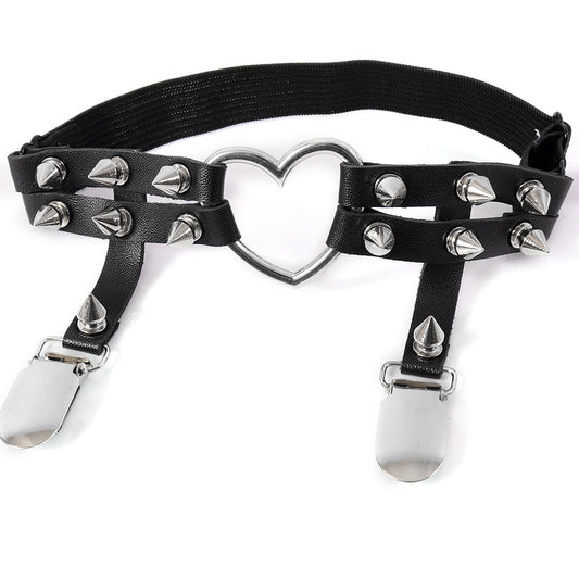 Punk Heart Garter Harness