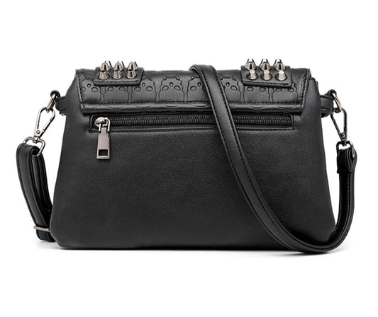 Hemlock Studded Skull Clutch Bag