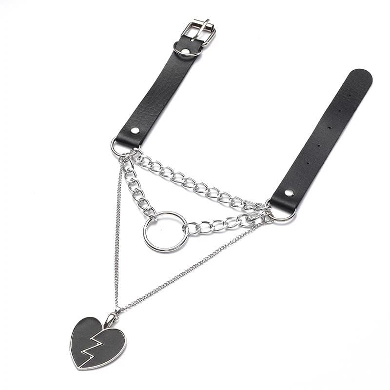 Gothic Layered Chain Choker