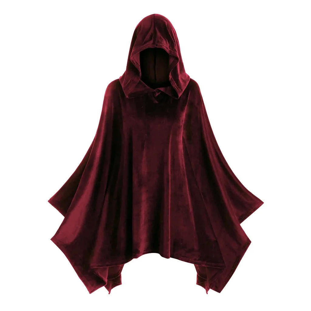 Women's Hooded Cape - alternate studio view (2 of 2)