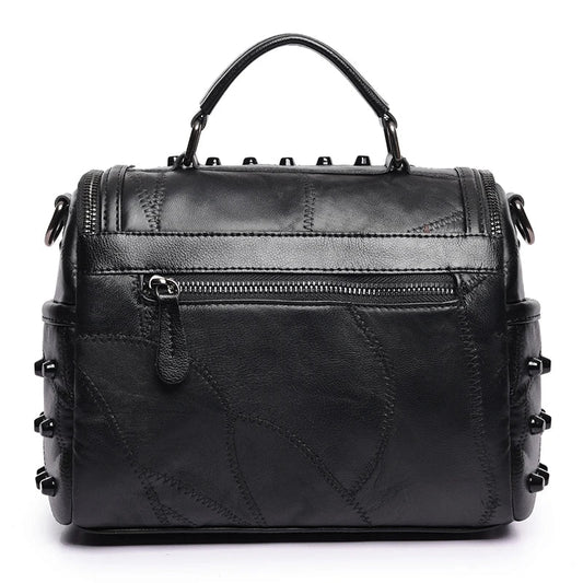 Black Studded Shoulder Bag