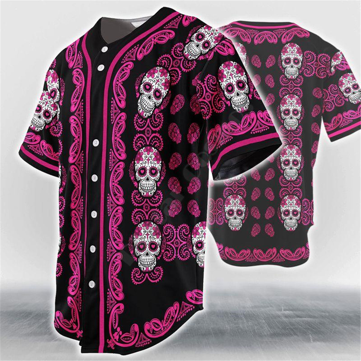 Bone-Crusher Baseball Jersey - alternate view, shown with a person (4 of 4)