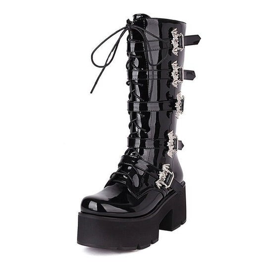 Dark Combat Boots