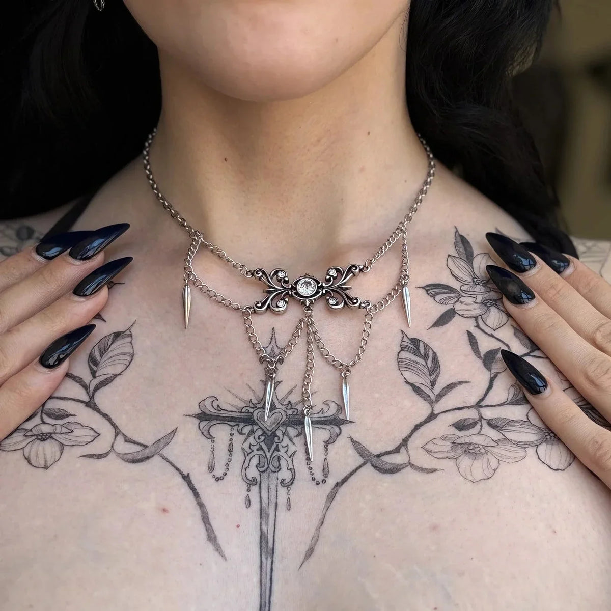 GOTHIC CASCADE NECKLACE