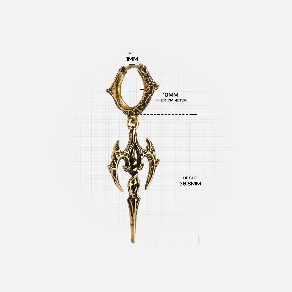 LONGINUS HALO PIERCER EARRINGS (925 SILVER)