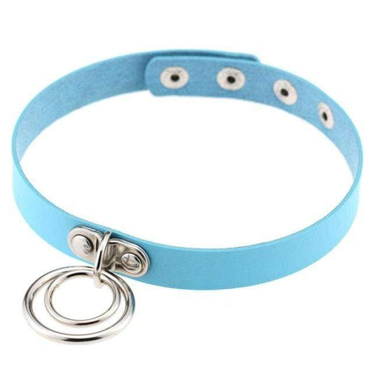 Double Ring Goth Choker - Creepy Goth