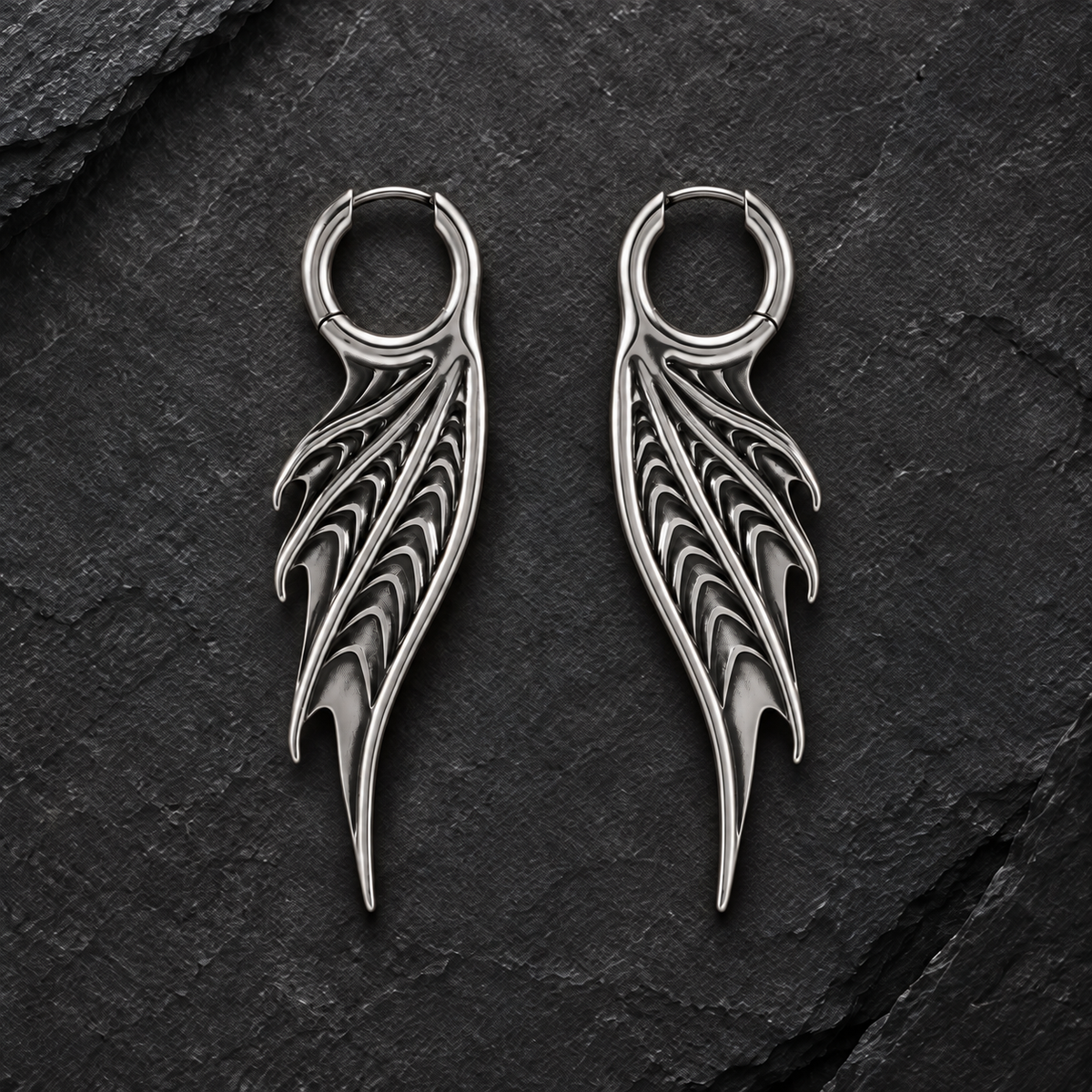 SPINED WING EARRINGS