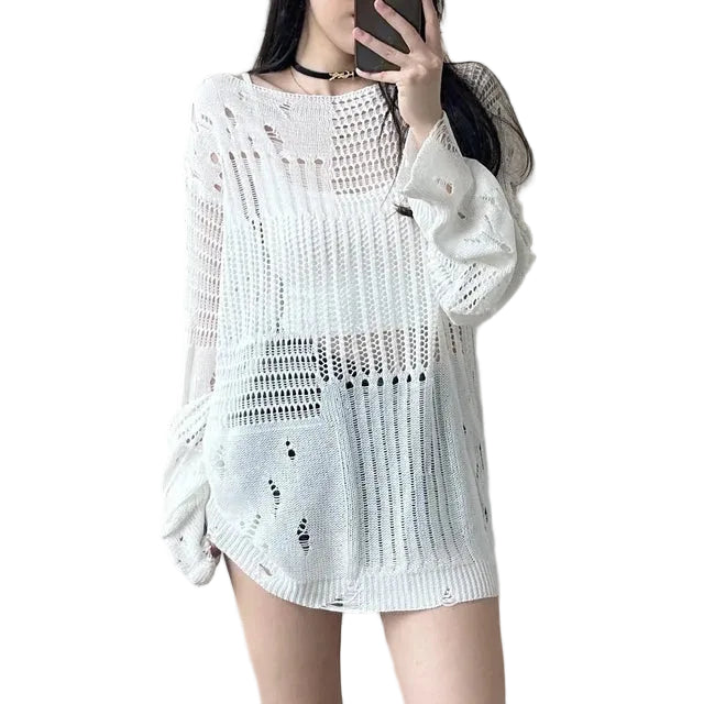 Women's Knitted Blouse - alternate lifestyle view (2 of 2)