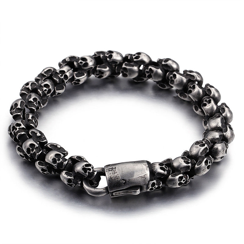 Skull Totem Bracelet - Creepy Goth