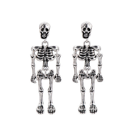 Skeleton Earrings - Creepy Goth