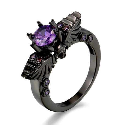 Chaos Angel Skull Ring - Creepy Goth