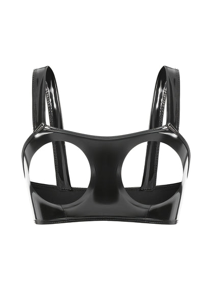 Glossy Latex Bra Corset