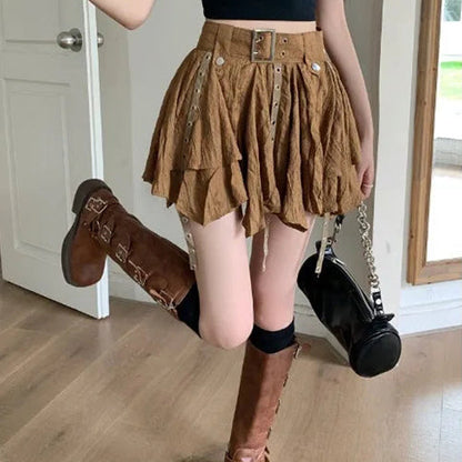 Women's Summer Skirt - alternate view, shown with a person (2 of 2)