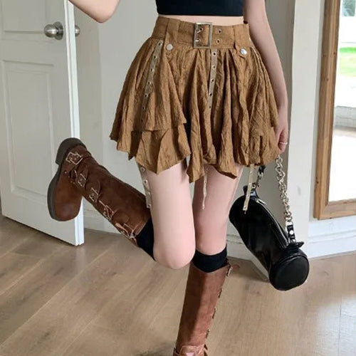 Women's Summer Skirt - alternate view, shown with a person (2 of 2)