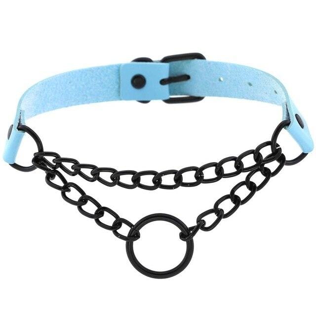 Lady Punk Chain Choker - Creepy Goth