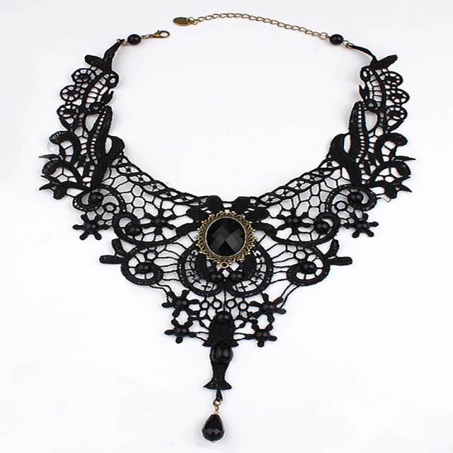 Forbidden Love Sexy Beaded Choker - Creepy Goth