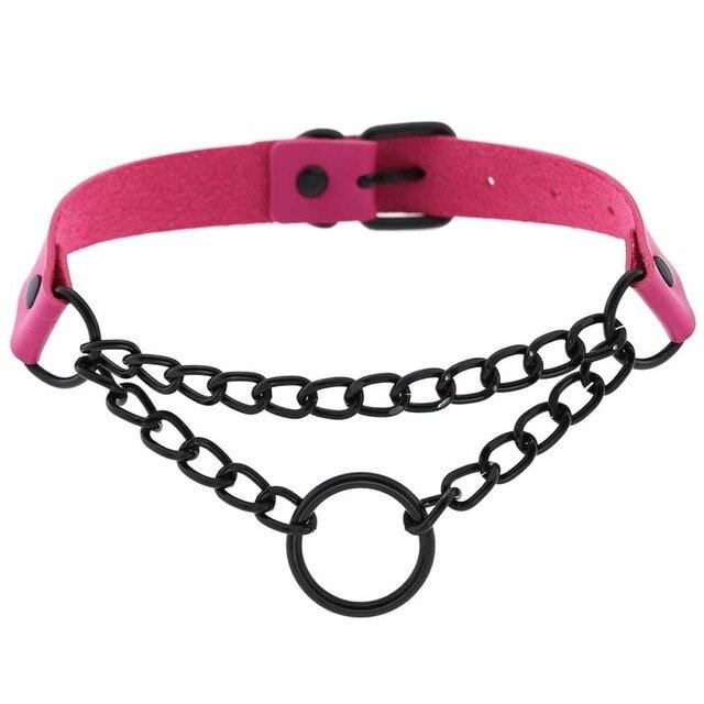 Lady Punk Chain Choker - Creepy Goth