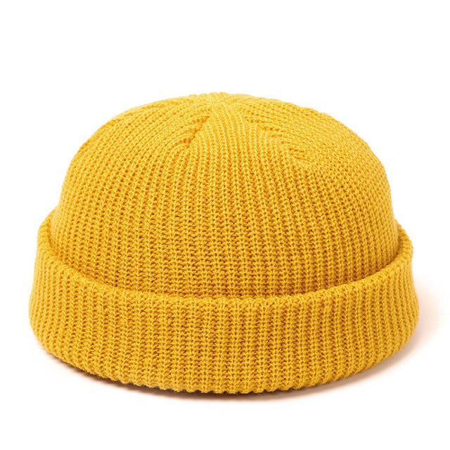 Fisherman Grunge Beanie - alternate view, shown with a person (8 of 9)