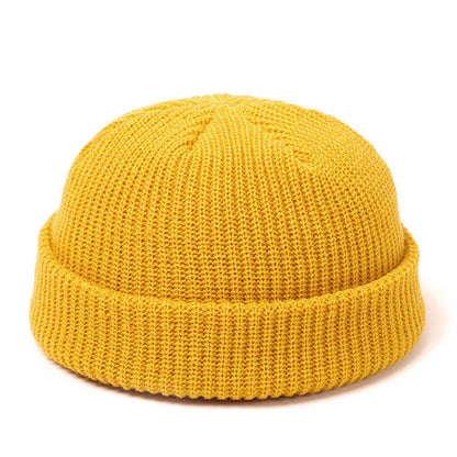 Fisherman Grunge Beanie - alternate view, shown with a person (8 of 9)