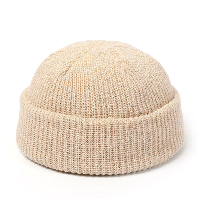 Fisherman Grunge Beanie - alternate view, shown with a person (3 of 9)