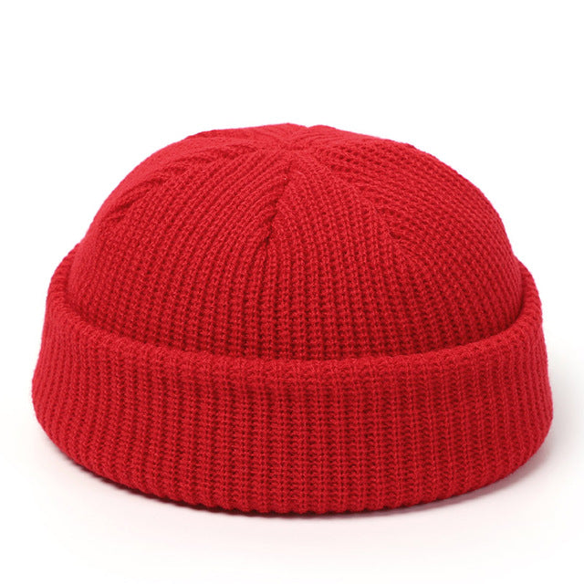 Fisherman Grunge Beanie - alternate view, shown with a person (4 of 9)