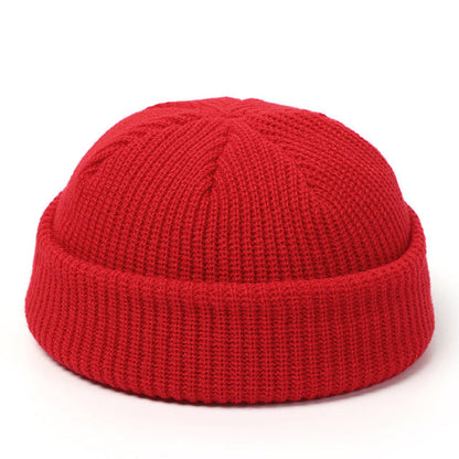 Fisherman Grunge Beanie - alternate view, shown with a person (4 of 9)