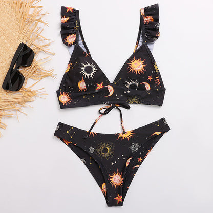 The Celestial Swimsuit - alternate view, shown with a person (10 of 13)
