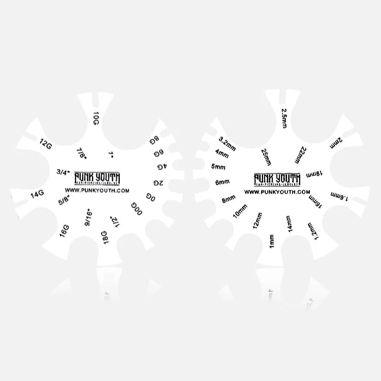 1PCS Ear Stretching & Piercing Balm + 1PCS Size Measure Tool