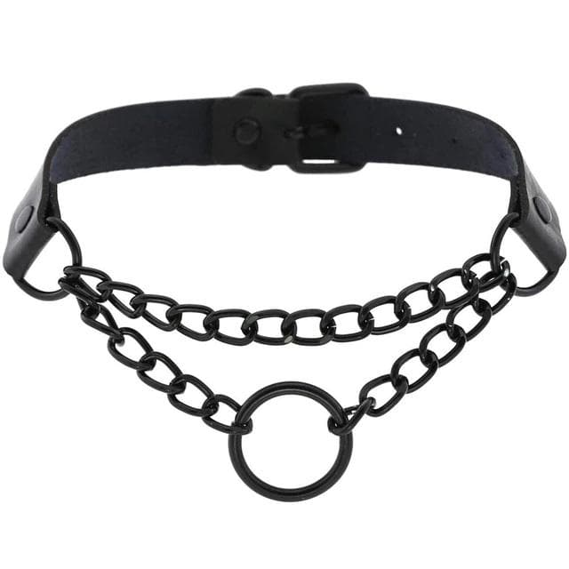 Lady Punk Chain Choker - Creepy Goth