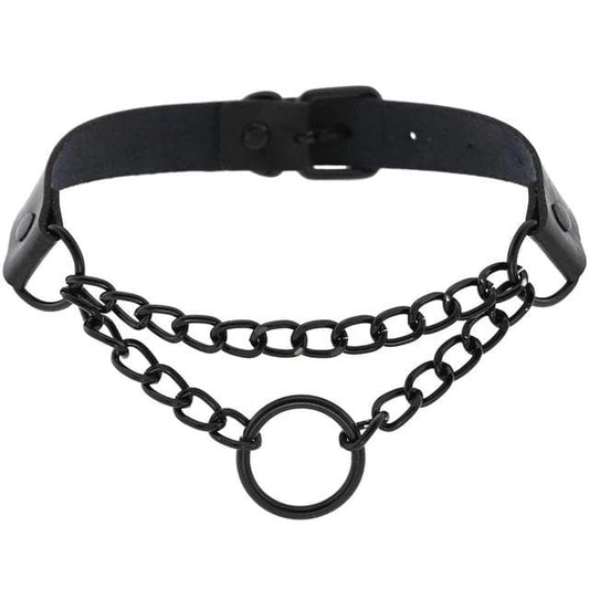 Lady Punk Chain Choker - Creepy Goth