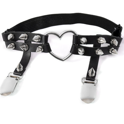 Punk Heart Garter Harness