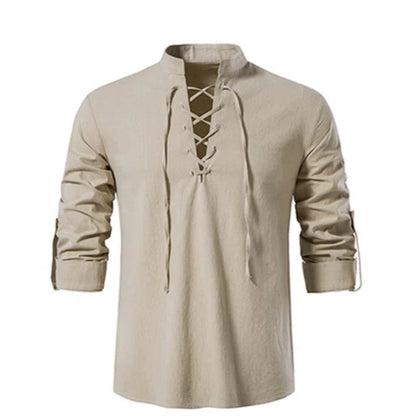 Gothic v-Neck Top - alternate view, shown with a person (4 of 6)