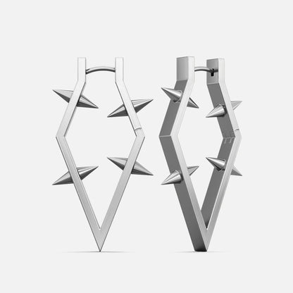 ANGULAR SPIKE FRAME EARRINGS