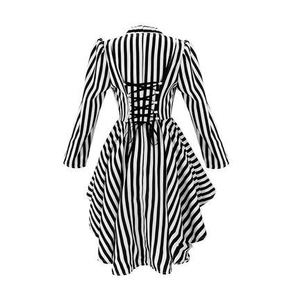 Stripe Specter Gothic Blazer Dress - alternate studio view (3 of 3)