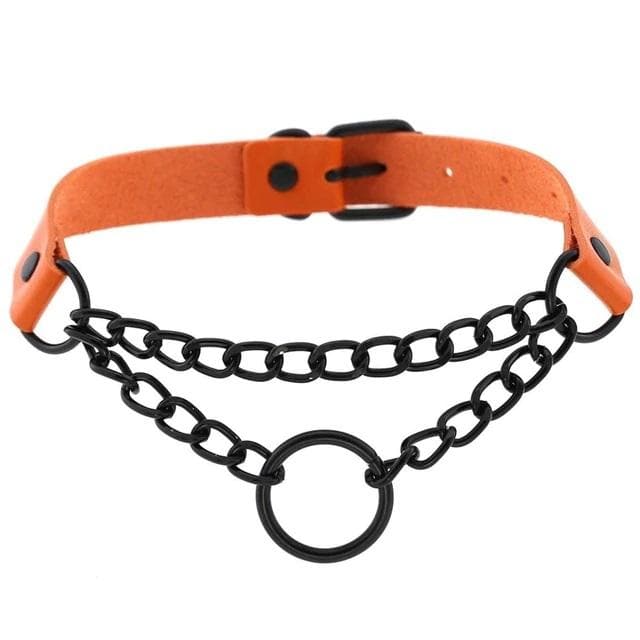 Lady Punk Chain Choker - Creepy Goth