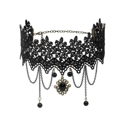 Forbidden Love Sexy Beaded Choker - Creepy Goth