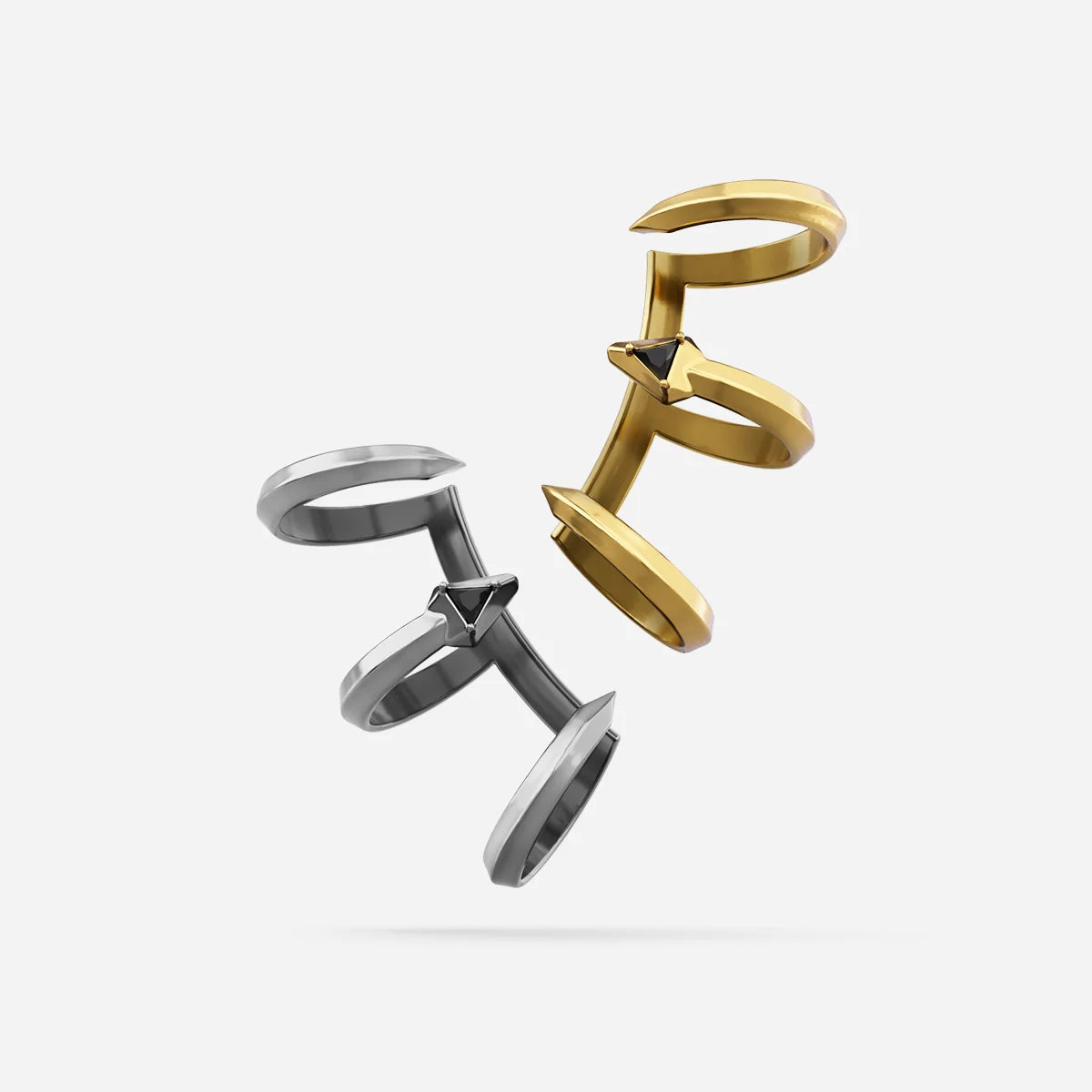 TWIN FANG EAR CUFFS