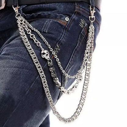Silver Skull Belt Chain - primary lifestyle photo (1 of 4)