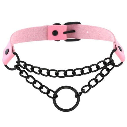 Lady Punk Chain Choker - Creepy Goth