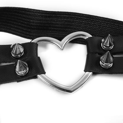 Punk Heart Garter Harness