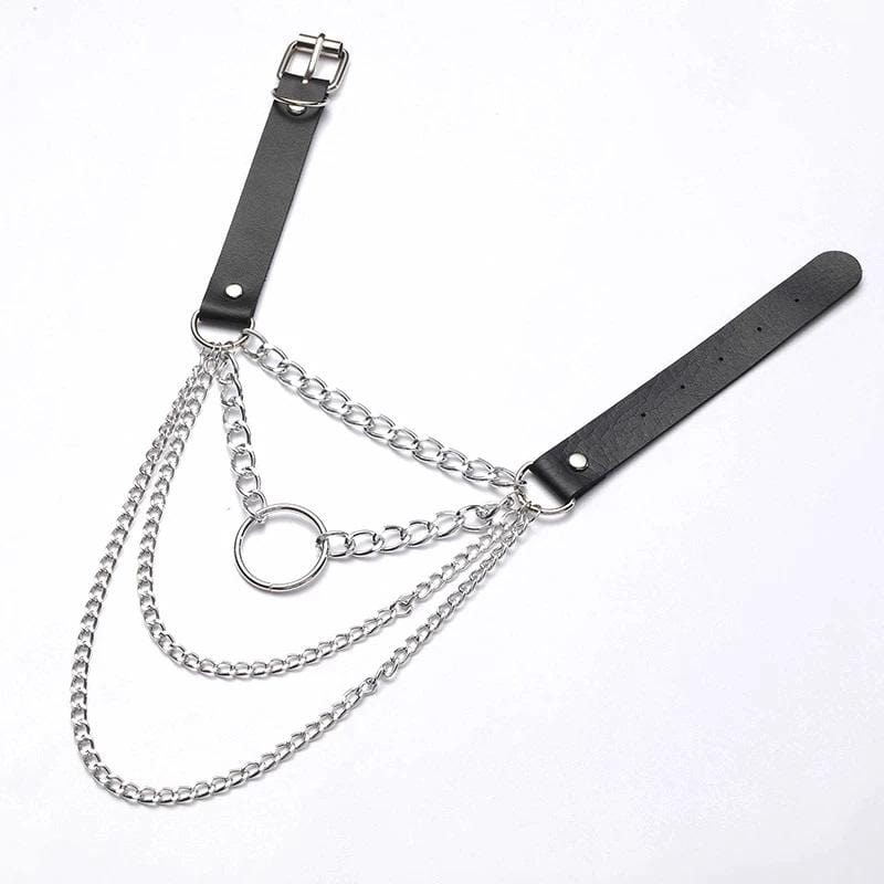 Gothic Layered Chain Choker