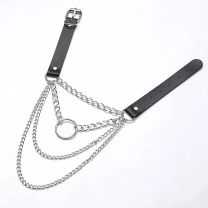 Gothic Layered Chain Choker