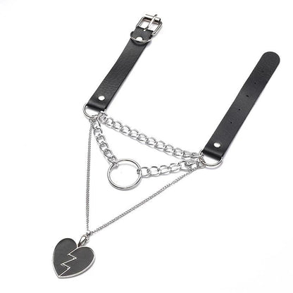 Gothic Layered Chain Choker