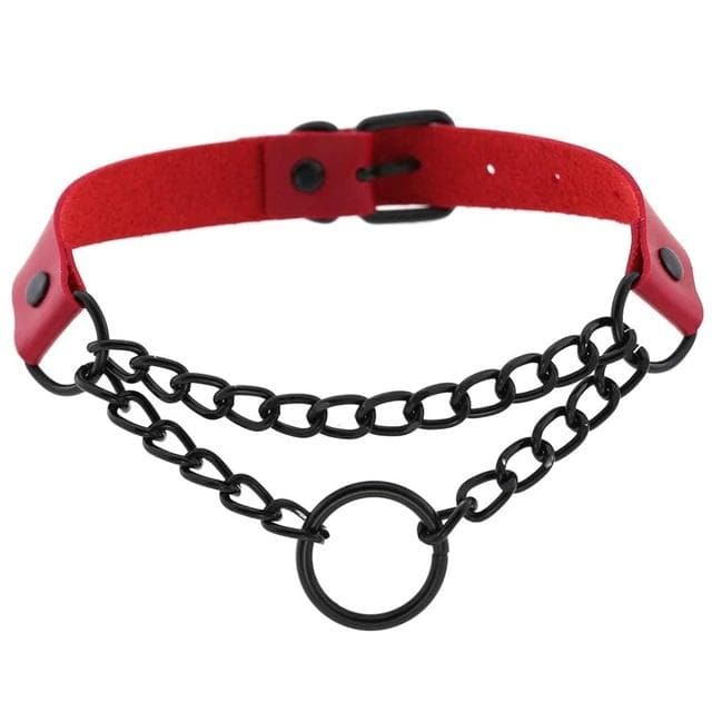 Lady Punk Chain Choker - Creepy Goth
