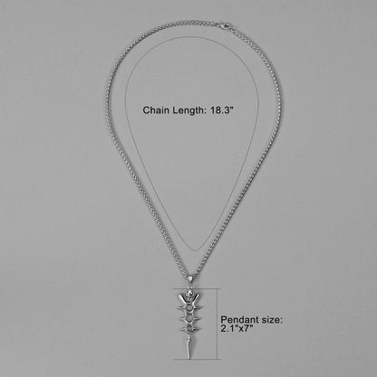 BIOMECH SPINE NECKLACE