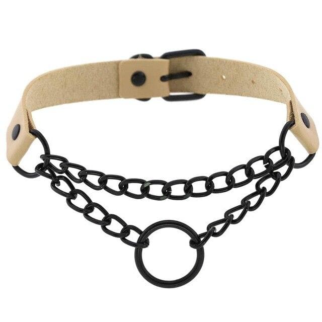 Lady Punk Chain Choker - Creepy Goth
