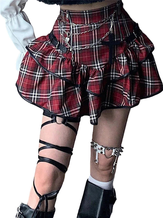 Gothic Plaid Skirt