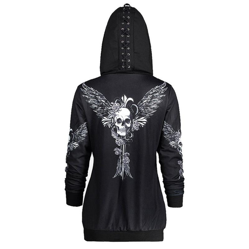 Skull Wing Hoodie - front studio view (1 of 2)