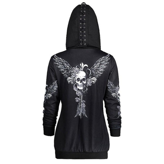 Skull Wing Hoodie - front studio view (1 of 2)