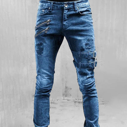 Gothic Buckle Jeans - alternate lifestyle view (2 of 3)